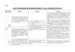 风险隐患双重预防体系建设与运行情况执法检查表doc