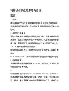 特种设备事故隐患分类分级docx