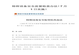 特种设备安全监督检查办法doc
