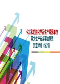 化工和危险化学品生产经营单位重大生产安全事故隐患判定raybet雷电竞电竞app下载地址（试行）pptx