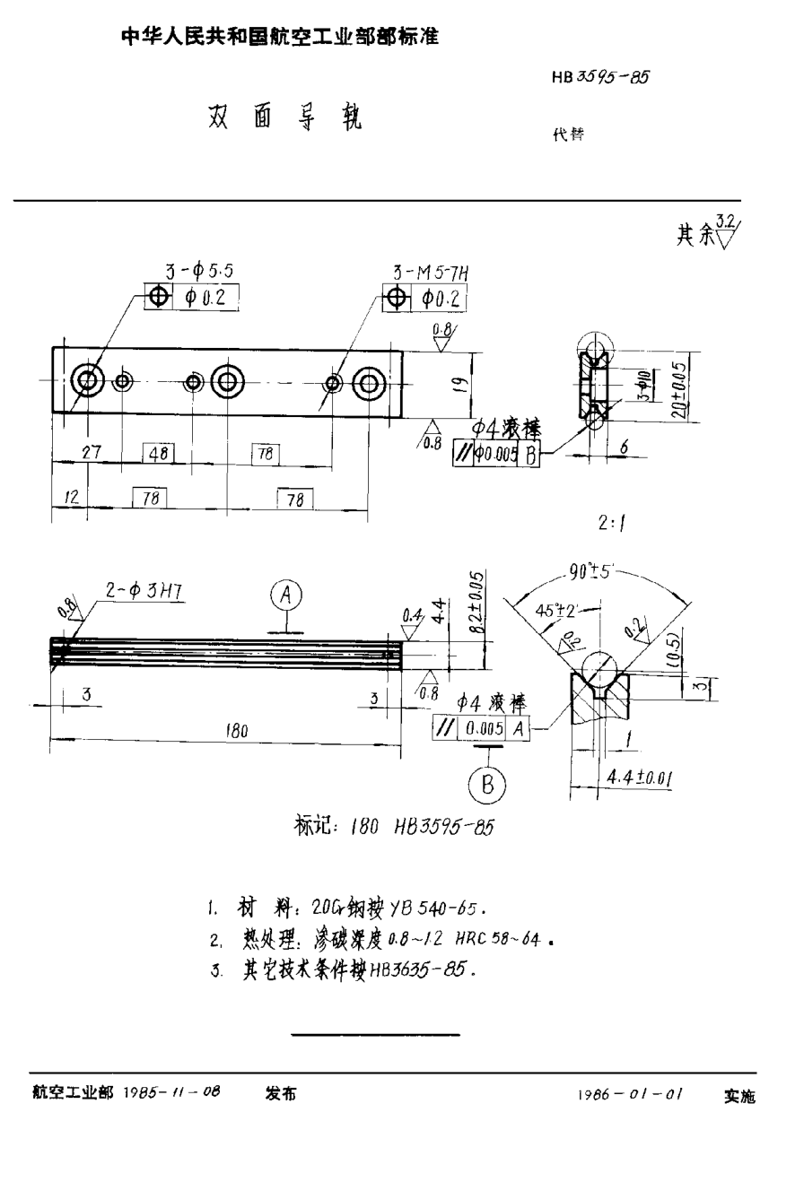 HB 3595-1985双面导轨