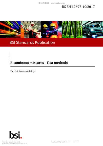 EN 12697-10-2017  Bituminous mixtures. Test methods. Part 10:Compactability