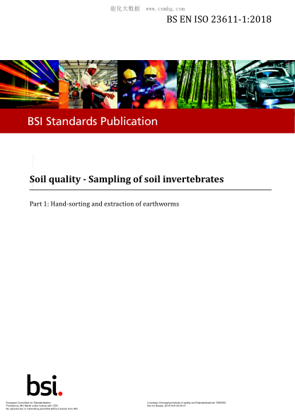EN ISO 23611-1-2018  Soil quality. Sampling of soil invertebrates. Part 1:Hand-sorting and extraction of earthworms (ISO 23611-1:2018)