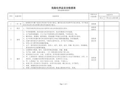 危化企业危险化学品安全检查表doc