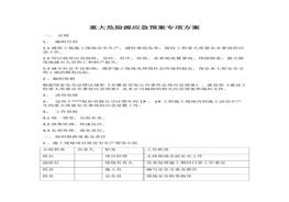 重大危险源应急预案专项方案docx