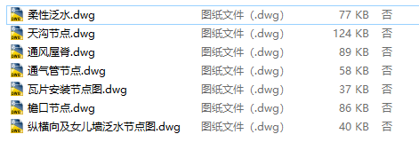 各类瓦屋面raybet雷电竞电竞app下载地址节点CAD图合集